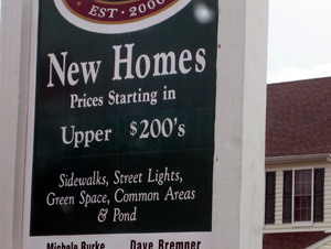 Suburban "Priced From" Sign